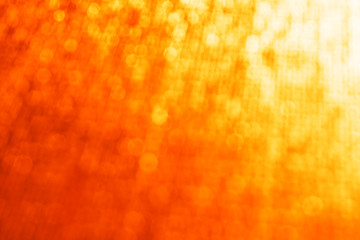 Horizontal golden orange  bokeh background