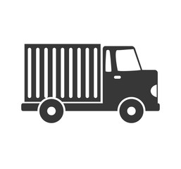 Delivery and Shipping concept represented by truck icon. isolated and flat illustration 