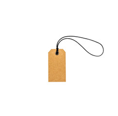 Cardboard price tag or sales label