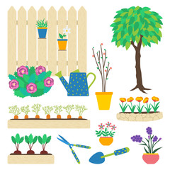 Garden elements set