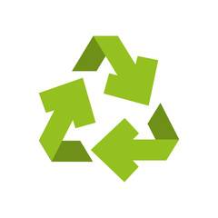 Ecology  concept represented by recycle  icon. isolated and flat illustration 