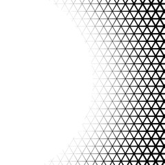 Background with gradient of triangle shaped cells grid