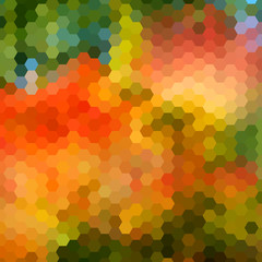 Background with colorful hex grid
