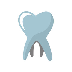Dental care concept represented by tooth icon. isolated and flat illustration 
