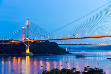 Suspension bridge in Hong Kong