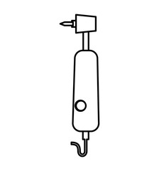 Dental care concept represented by instrument icon. isolated and flat illustration 