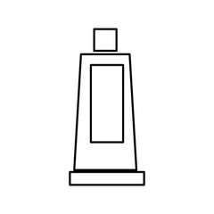 Dental care instument concept represented by toothpaste icon. isolated and flat illustration 