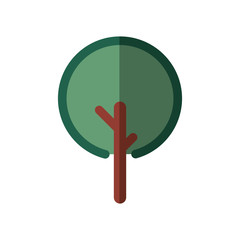 Nature and eco concept represented by tree icon. isolated and flat illustration 