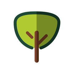 Nature and eco concept represented by tree icon. isolated and flat illustration 