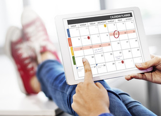 Calendar Planner Organization Management Remind Concept - obrazy, fototapety, plakaty