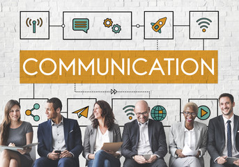 Cheerful Business People Communication Concept