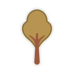 Nature and plant concept represented by tree icon. isolated and flat illustration 