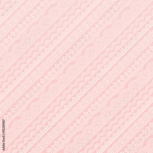 刺繍レース 斜め ピンク背景 Wall Mural Wallpaper Murals lto 刺繍レース 斜め ピンク背景 Wall Mural Wallpaper Murals lto