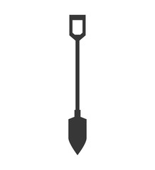 Gardening concept represented by shovel icon. isolated and flat illustration 