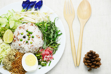rice salad in Thai southernstyle