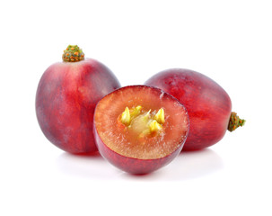 grapes isolated on over white background