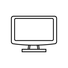 Technology and gadget concept represented by computer icon. isolated and flat illustration 
