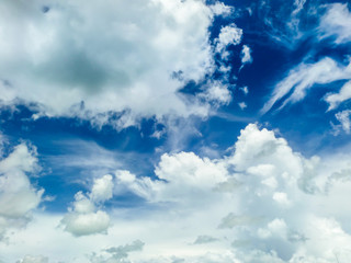 heap clound blue sky background