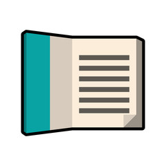 Reading and learning concept represented by book icon. isolated and flat illustration 
