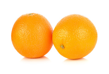 Orange fruit isolated on white background