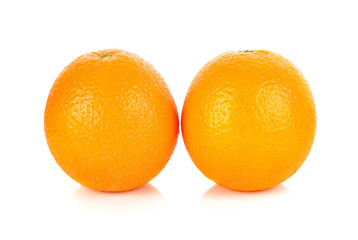 Orange fruit isolated on white background