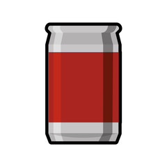 Soda and drink  concept represented by can icon. isolated and flat illustration 
