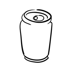 Soda and drink  concept represented by can icon. isolated and flat illustration 