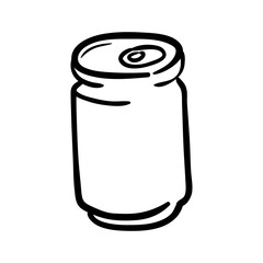 Soda and drink  concept represented by can icon. isolated and flat illustration 