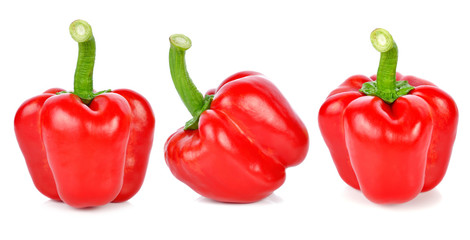 red pepper isolated on white background