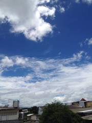 Fototapeta na wymiar blue sky in cr