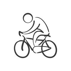 Healthy lifestyle concept represented by pictogram and bike. isolated and flat illustration 