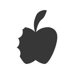 Healthy and organic food concept represented by apple icon. isolated and flat illustration 