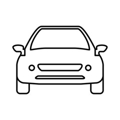 Transportation machine concept represented by car icon. isolated and flat illustration 