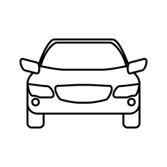 Plakat Transportation machine concept represented by car icon. isolated and flat illustration 