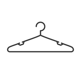 Hanger object concept represented by hook icon. Isolated and flat illustration 