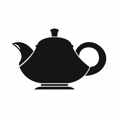 Teapot icon in simple style isolated vector illustration