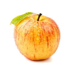 isolated juicy orange apple