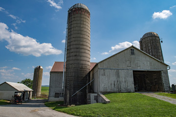 grain metallic silo in lancaster pennsylvania amish country © Andrea Izzotti
