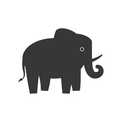 Animal concept represented by elephant icon. Isolated and flat illustration 