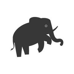 Animal concept represented by elephant icon. Isolated and flat illustration 