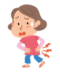 Obraz premium 更年期 腰痛