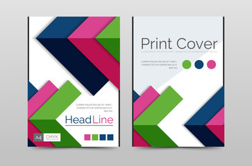 Geometric brochure front page
