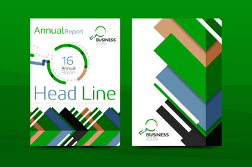 Design of annual report cover brochure