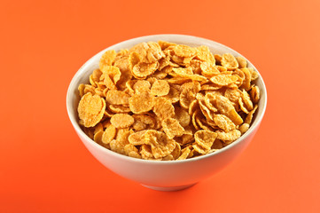 bowl with cornflakes