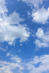 white cloud on blue sky