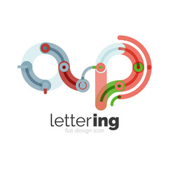 Letter logo business icon