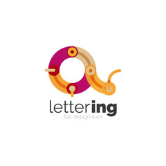 Letter logo business icon