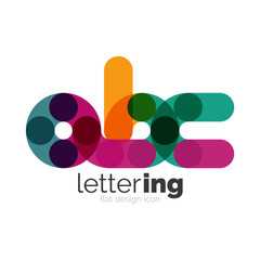 Linear business logo letter