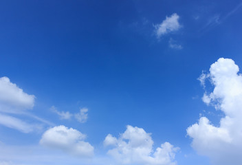 blue sky background with cloud