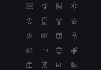 Icons design tample